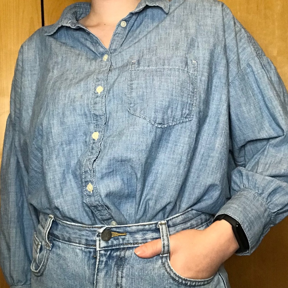 Gap 1964 vintage denim top long sleeves shirt